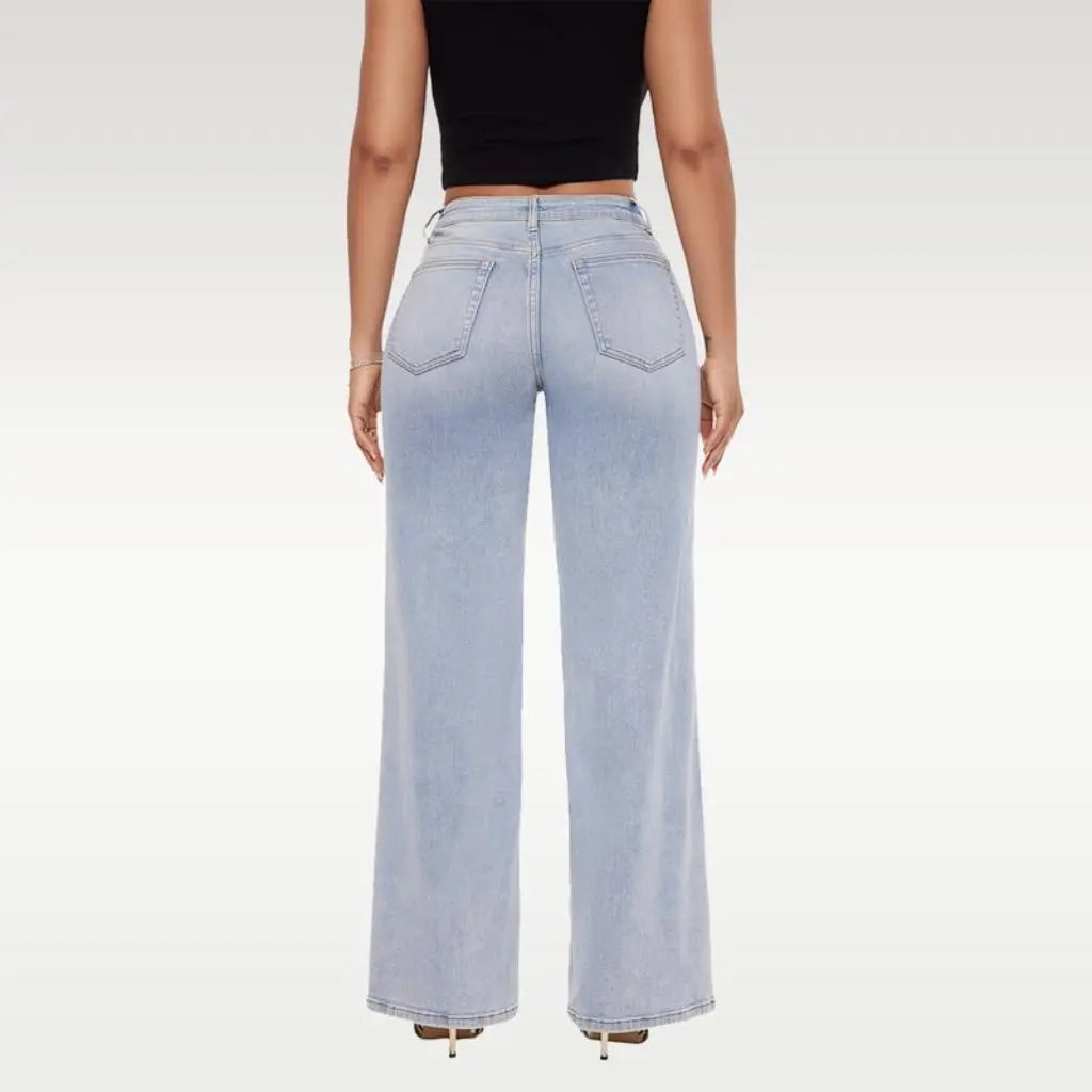 BBLJeans™ Mid-Low Rise Stretch Wide-Leg Jeans